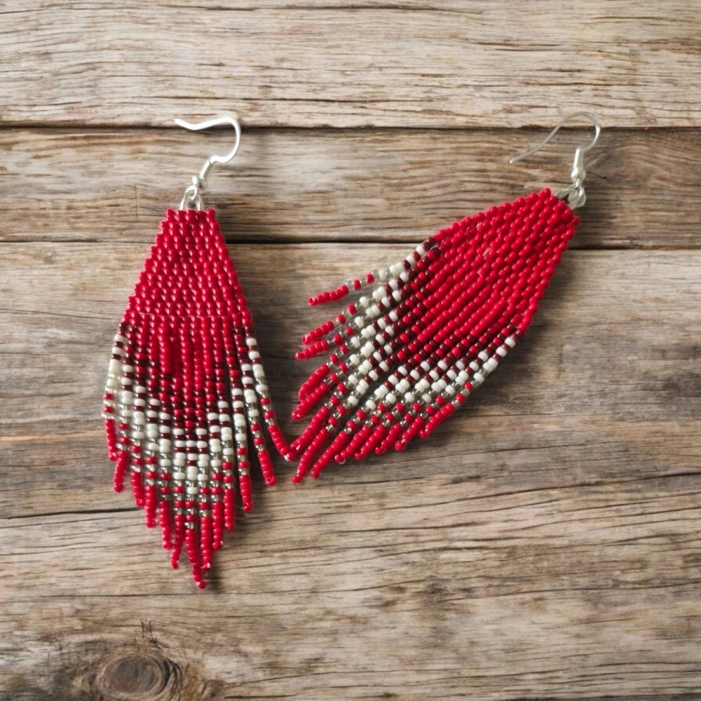 Handcrafted Beaded Earrings.